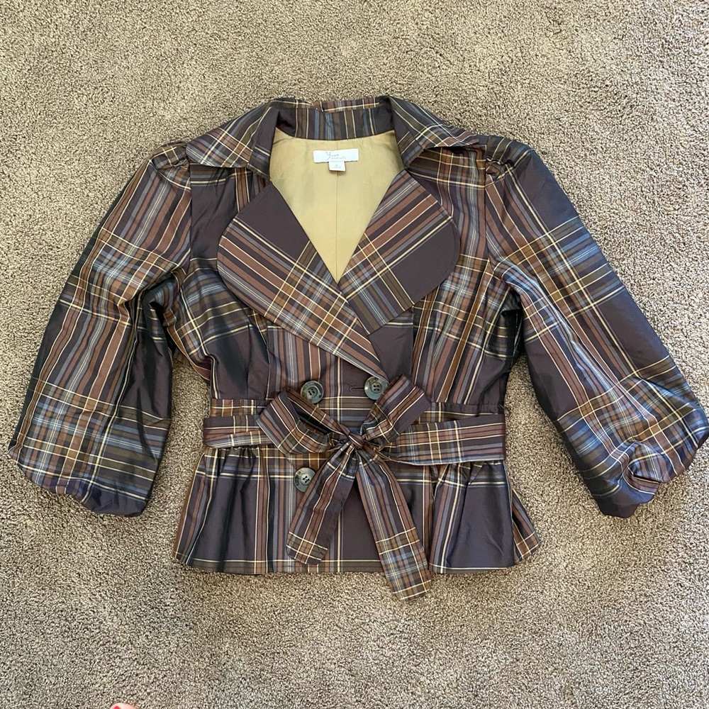 YVOS x Dress Barn Peplum Peacoat Jacket